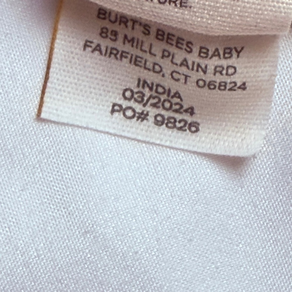 Burt's Bees Baby Women Brown Ribbed Organic Cotton Long Sleeve Top Size S - Picture 7 of 9